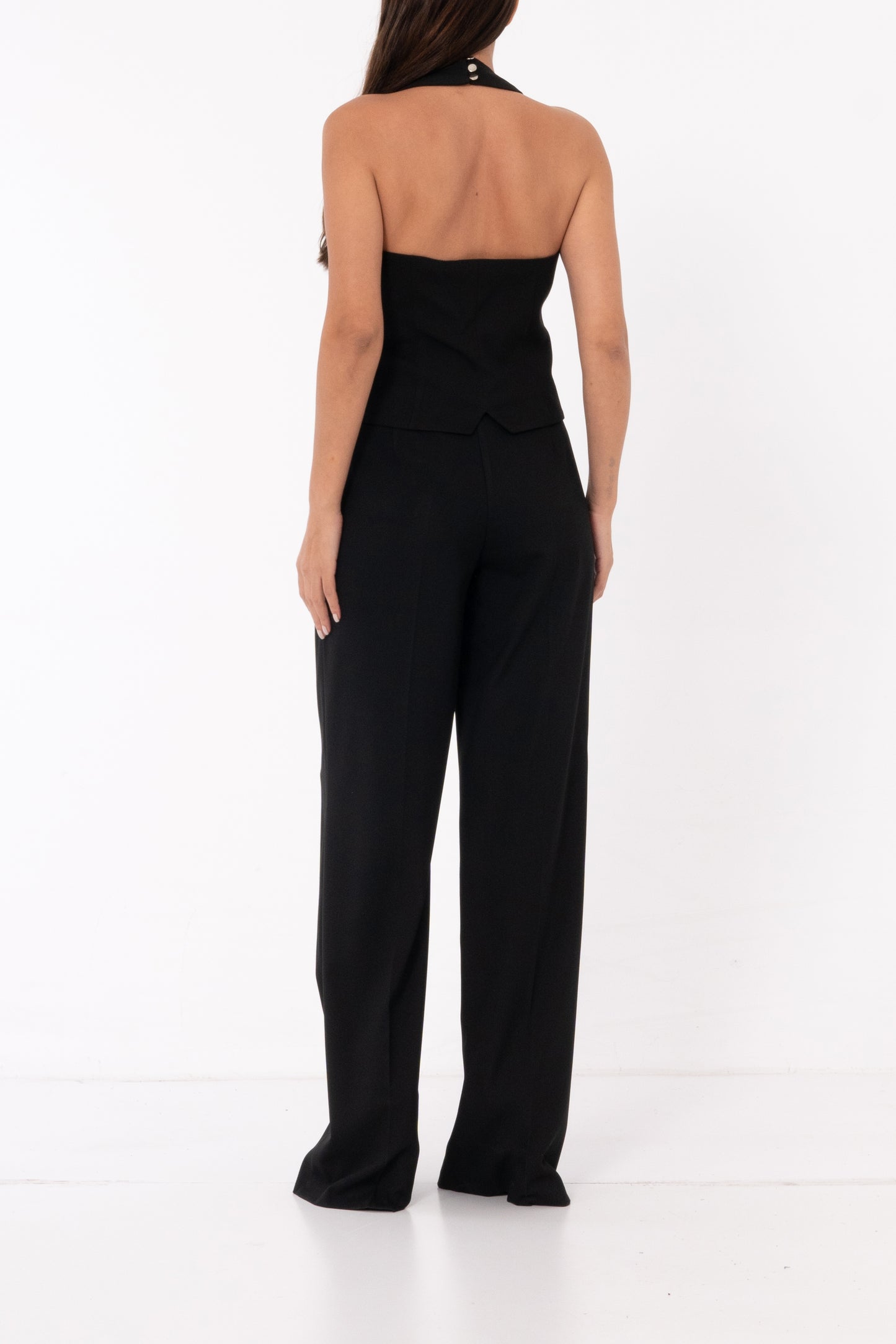 Πολυτελές Παντελόνι Palazzo με Κομψή Ραφή