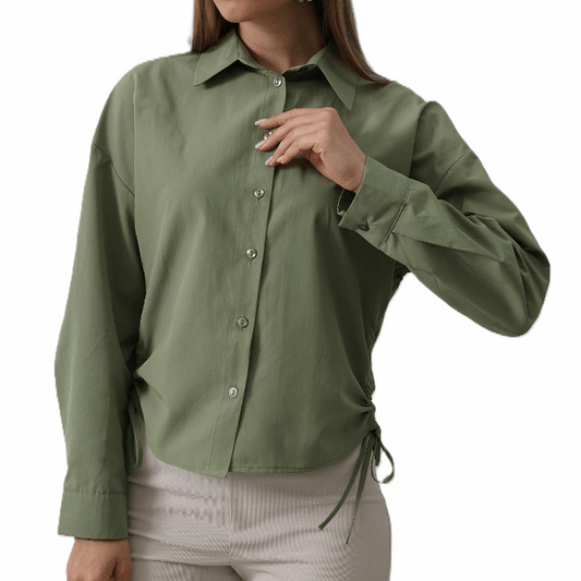 Πουκάμισο με Πλαϊνό Δέσιμο – 100% Βαμβάκι