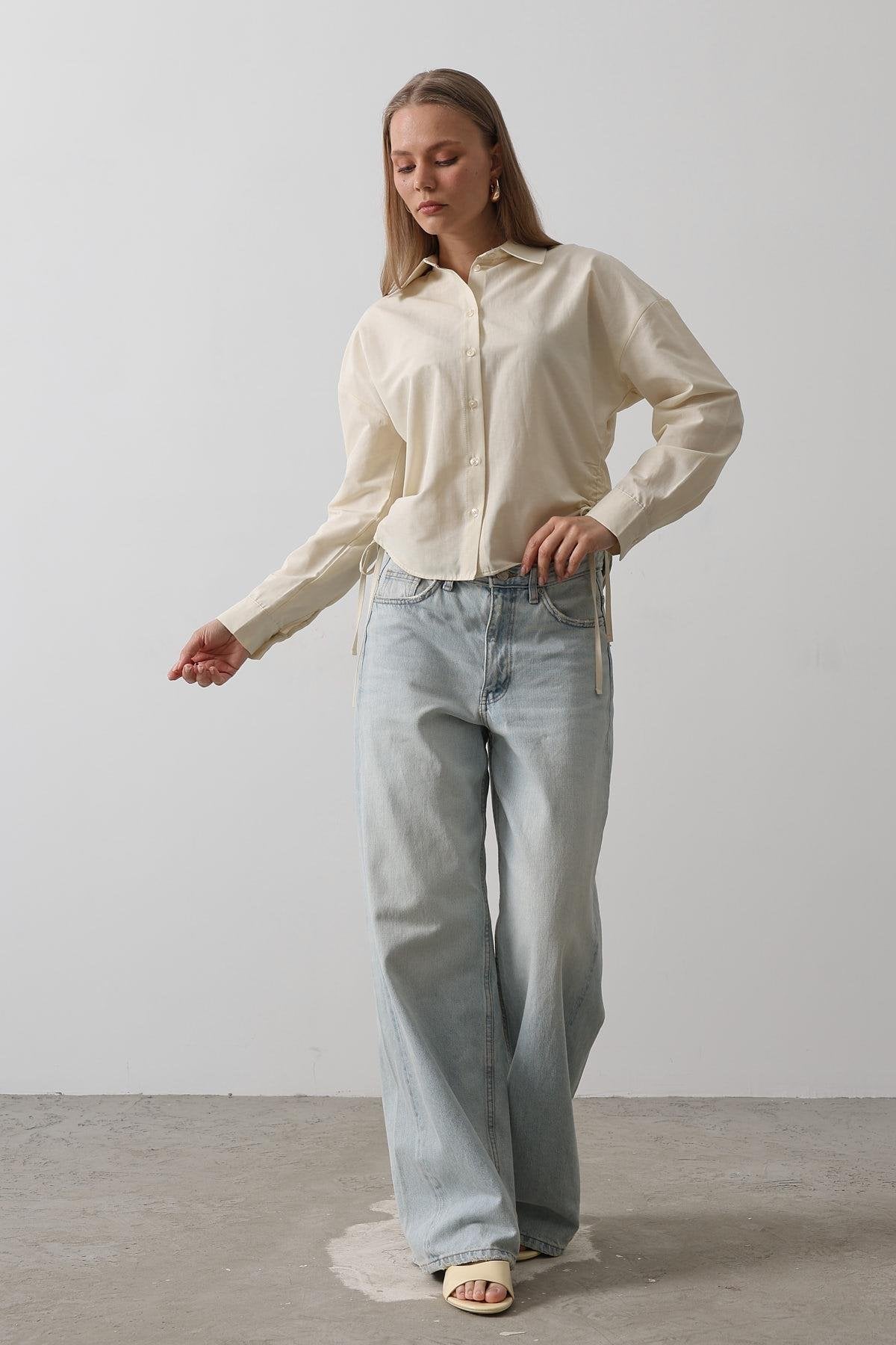 Πουκάμισο με Πλαϊνό Δέσιμο – 100% Βαμβάκι