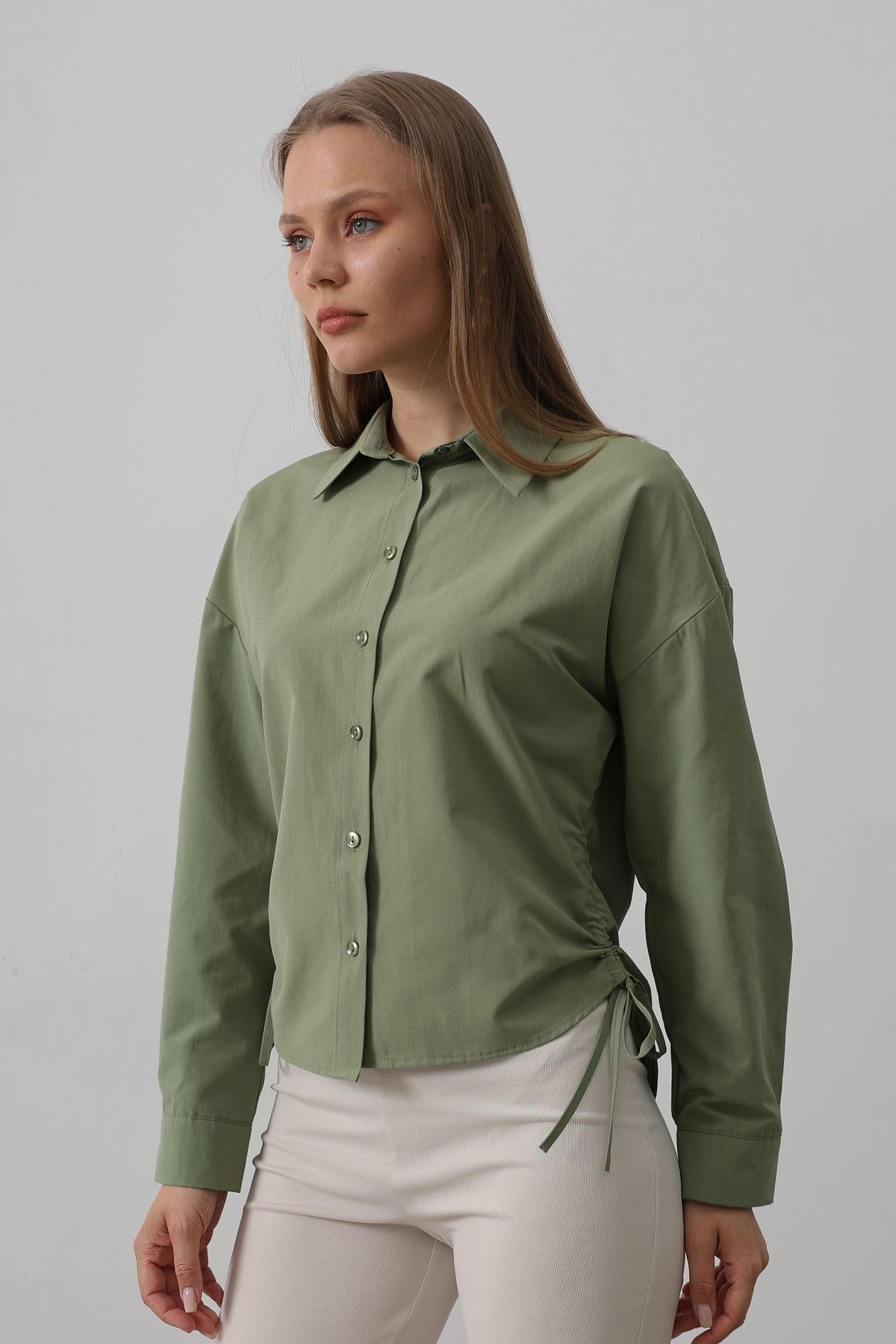 Πουκάμισο με Πλαϊνό Δέσιμο – 100% Βαμβάκι