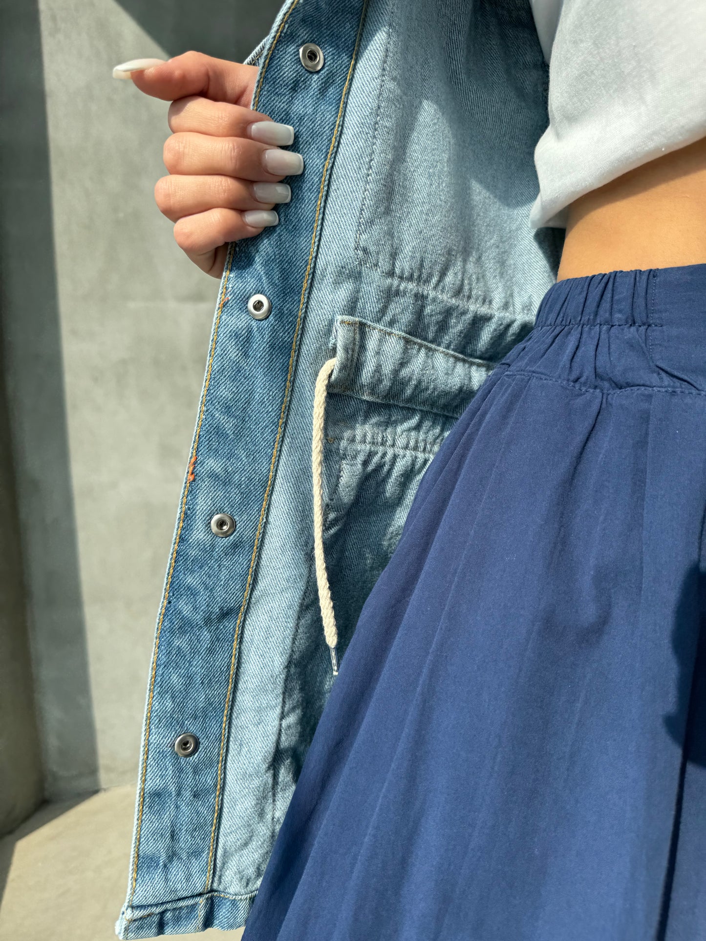 Τζάκετ Τζιν με Πολλές Τσέπες – 100% Βαμβάκι