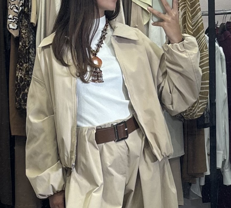 Bomber Jacket με Άνετη Γραμμή