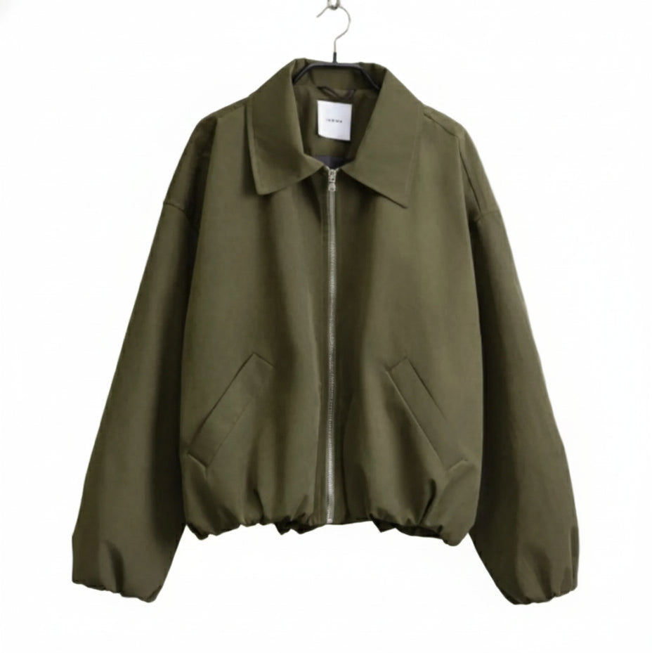 Bomber Jacket με Άνετη Γραμμή