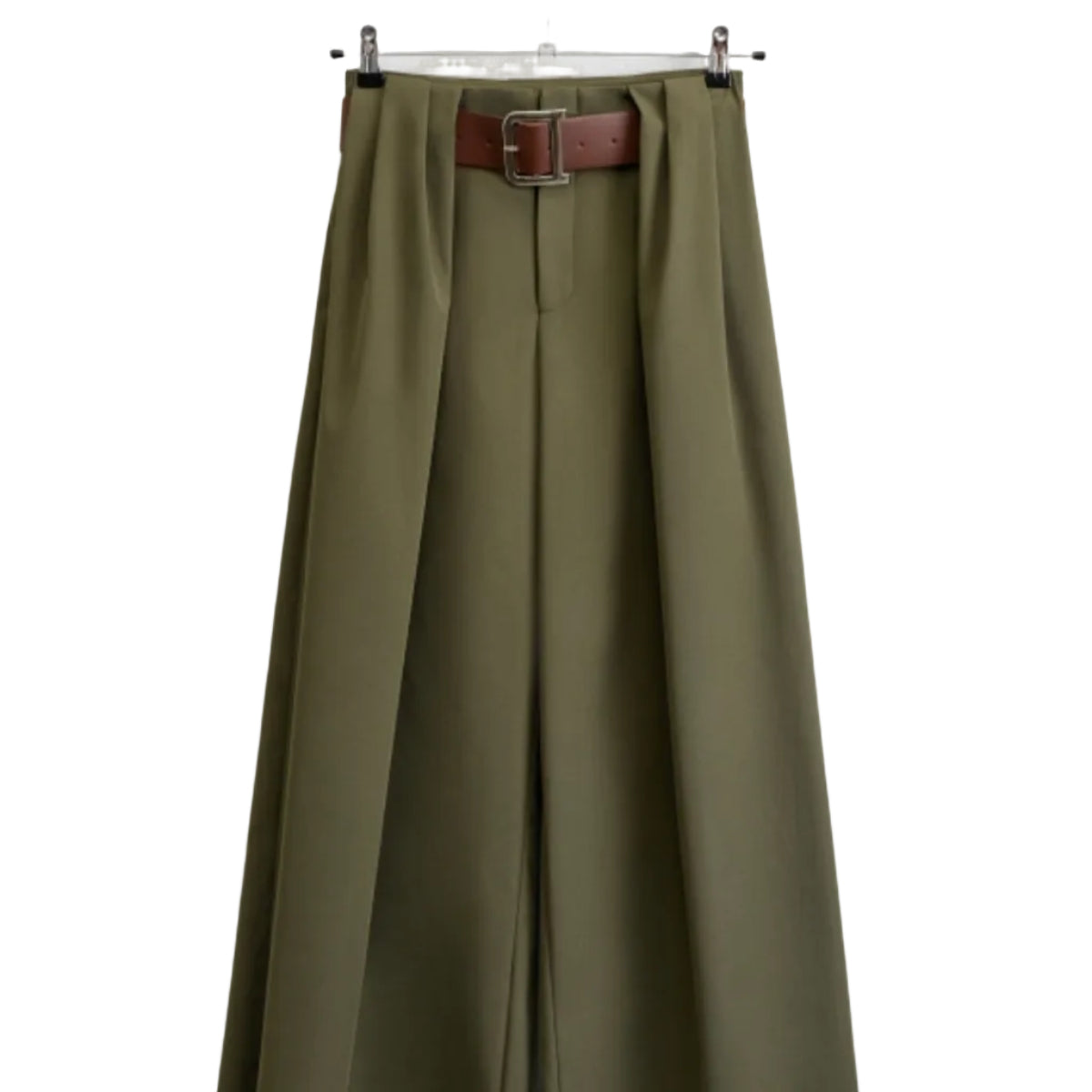 Παντελόνα Wide-Leg / Palazzo με Πιέτες και Ζώνη