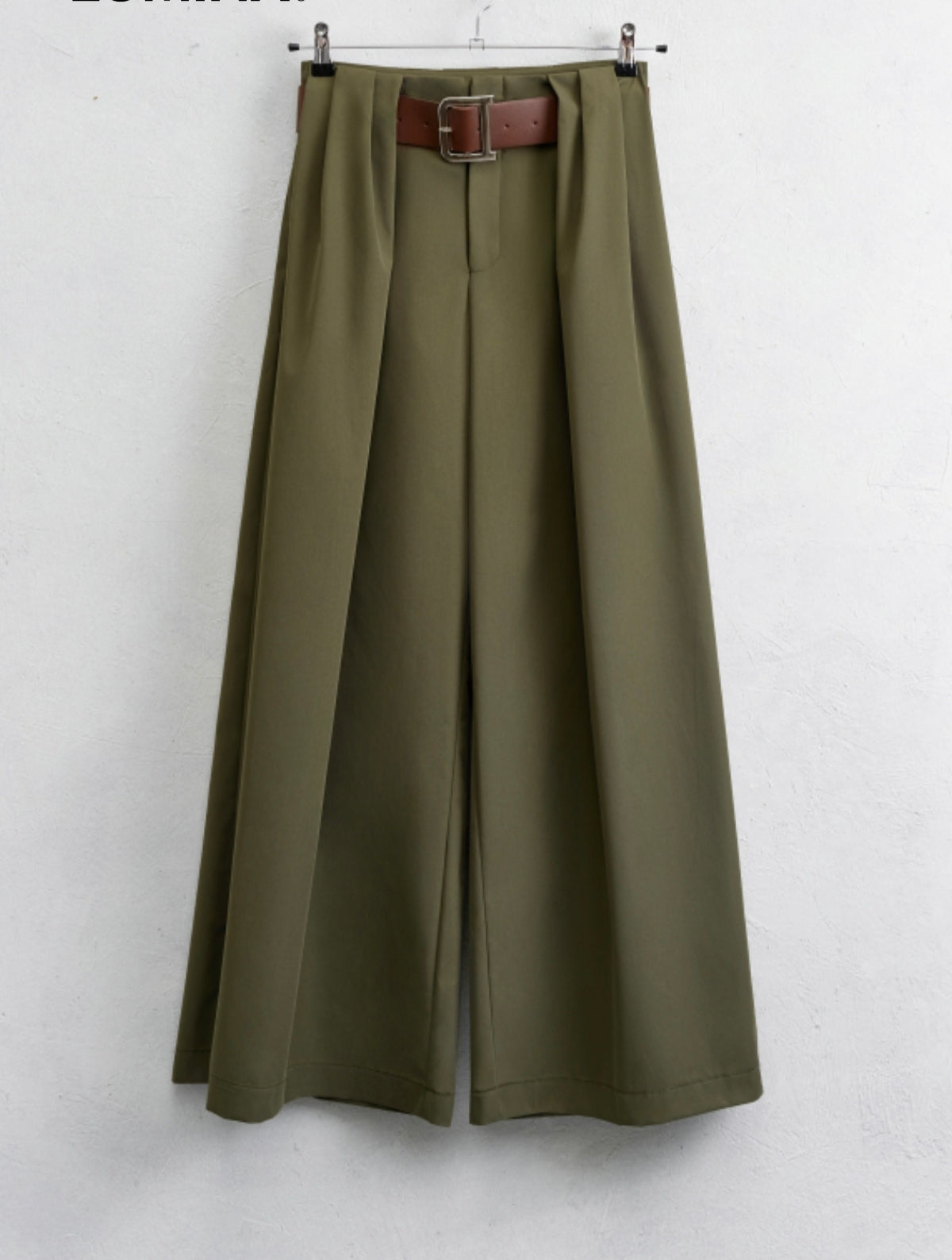 Παντελόνα Wide-Leg / Palazzo με Πιέτες και Ζώνη