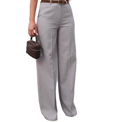 Palazzo Παντελόνι με Ζώνη & Ντραπέ Λεπτομέρειες